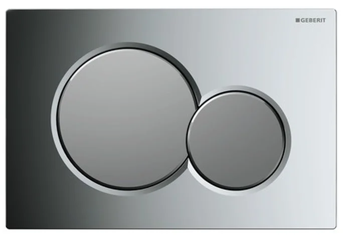Geberit Betätigungsplatte Sigma01, für Doppelspülung: glanzverchromt, mattverchromt