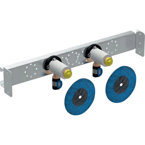 Geberit FlowFit Anschlusswinkel G90 vormontiert, zweifach, gerade