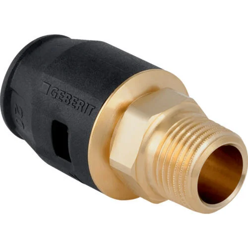 Geberit PushFit Übergang mit AG, Messing