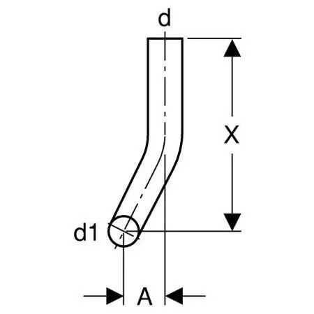 Geberit Spülrohrbogen 118.124.11.1 90 Grad, 10 cm links gekröpft, weiss