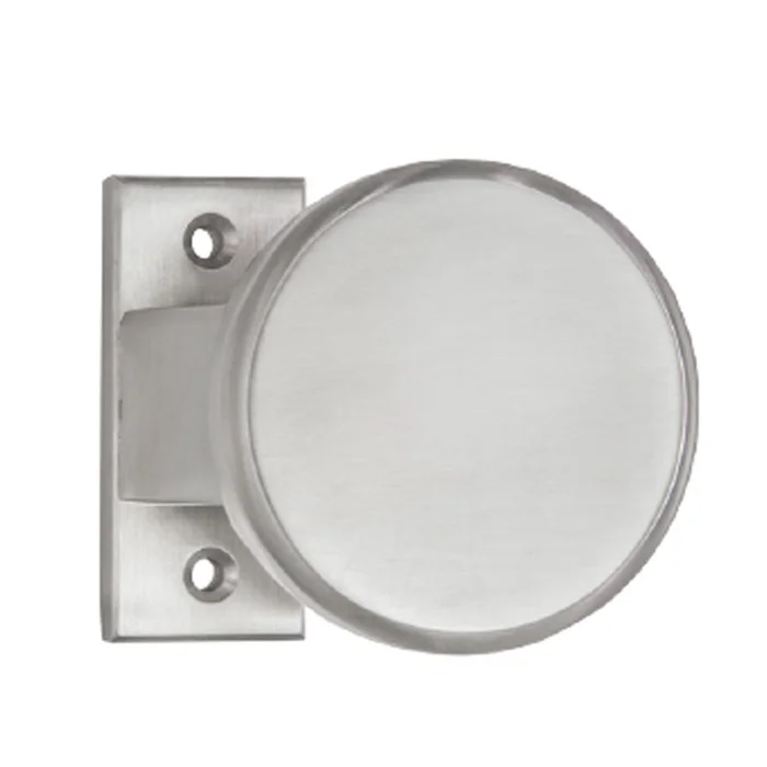 gekröpfte Griffplatte auf Rosette fest, oder festdrehbar, Edelstahl, 005/331/501