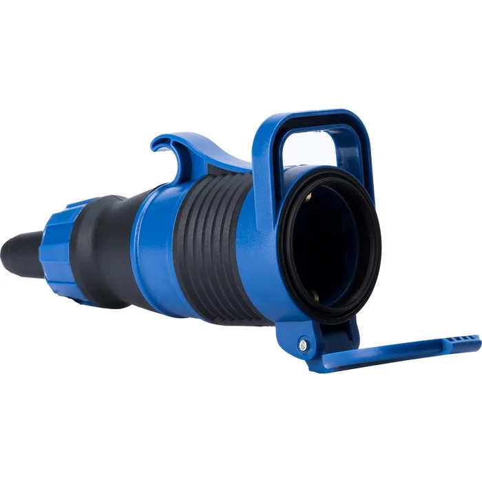 Gelenksteckdose Gelia Blau/Schwarz IP44 mit Smartlock