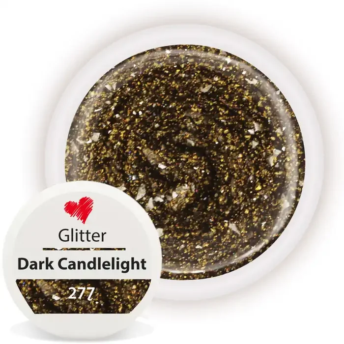Glitter Farbgel 277 Dark Candlelight 5ml