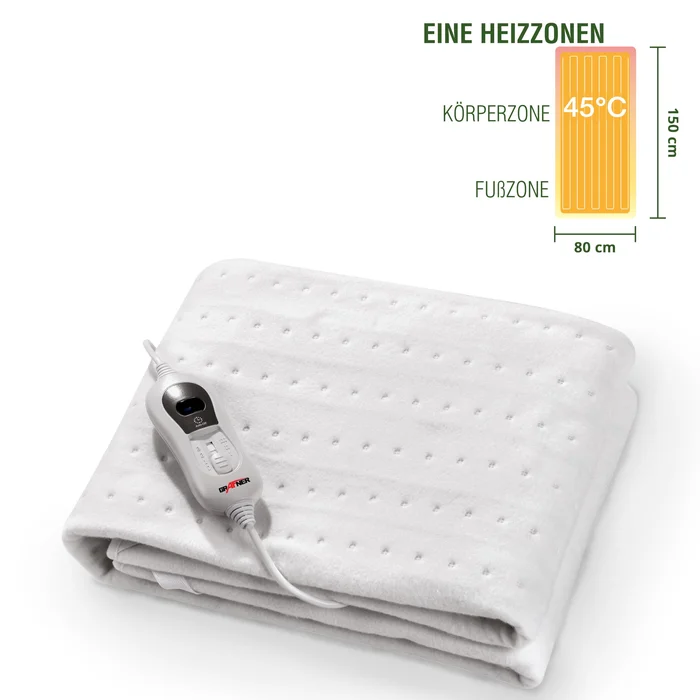 Grafner® Wärmeunterbett Polyester 150 x 80 cm elektro Heizdecke Wärmedecke WB10852