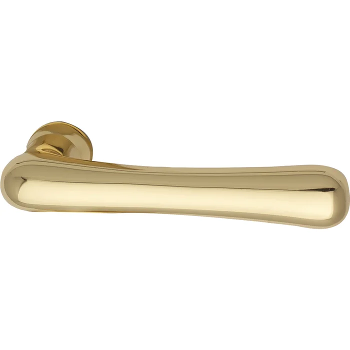 Grundmann Drückerlochteil ELEGANT-Messing poliert schutzlackiert, rechts