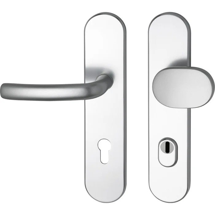 Grundmann GRUNDMANN Sicherheits-Wechselgarnitur 7052 mit Kernziehschutz, silber eloxiert