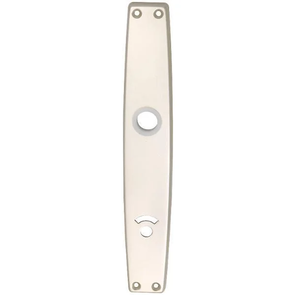 Grundmann Langschild WG 1000 FAVORIT, WC 90, für Notöffner, Alu neusilber elox