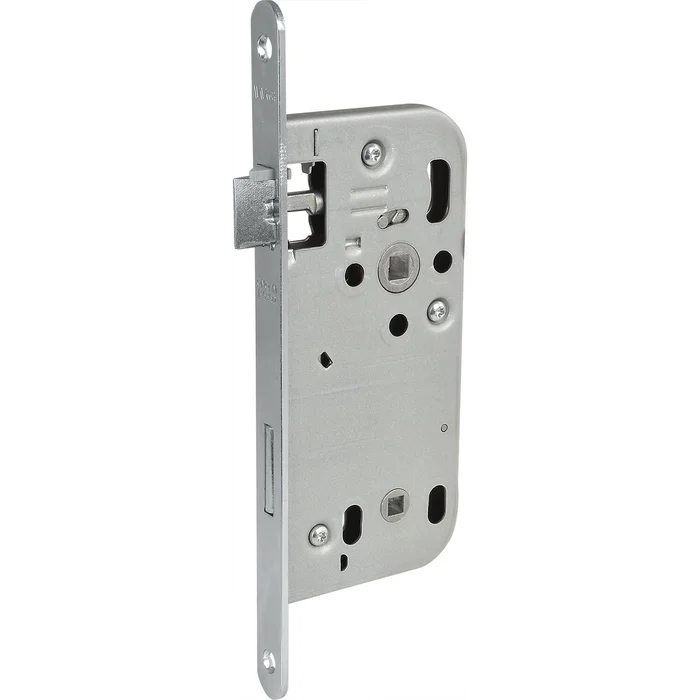 Grundmann WG Einstemmschloss 340 RK, rechts, DM 50, Stahl verzinkt silberfärbig