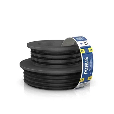 Gumminippel für Kunststoffrohre schwarz 100-105/75-50 Purus