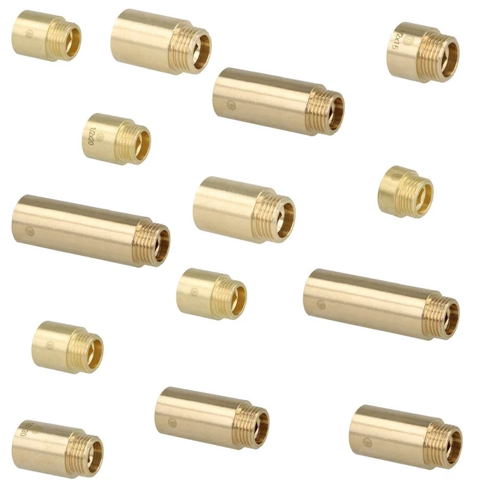 Hahnverlängerung 3/4″ Messing blank 10mm – 100mm