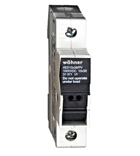 Halter für zylindrische Sicherung 10×38, 1pol.