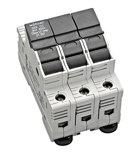 Halter für zylindrische Sicherungen 30A / 600V, 3-polig