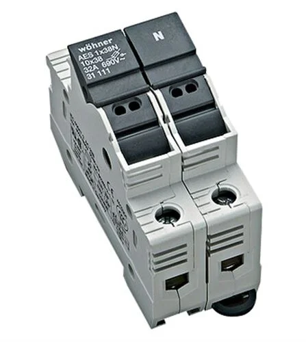 Halter für zylindrische Sicherungen 32A 690V 1-polig+N