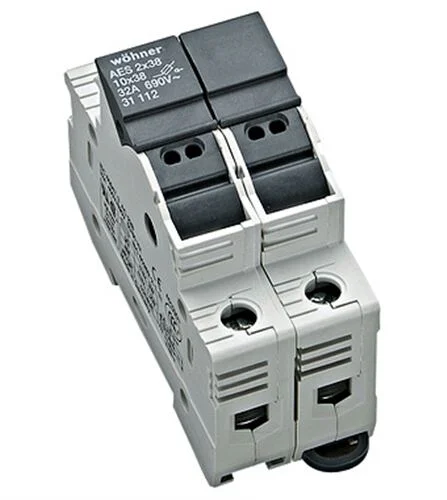 Halter für zylindrische Sicherungen 32A 690V 2-polig
