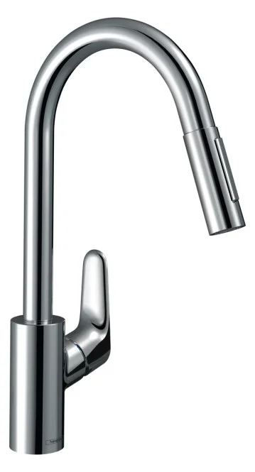 hansgrohe Einhebel-Spültischmischer 240 FOCUS 31815000, 2jet, mit Ausziehbrause