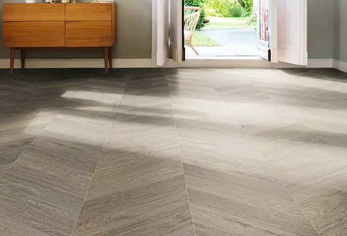 HARO Laminat Tritty 200 Aqua Eiche grau Chevron 4VM