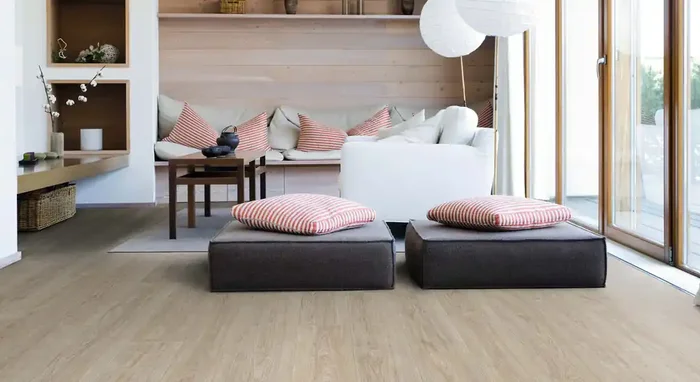 HARO Laminat Tritty 200 Aqua Landhausdiele 4V Eiche Eleganza cremeweiß Silent CT