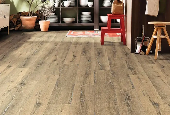 HARO Laminat Tritty 200 Aqua Landhausdiele 4V Eiche metallic natur Silent Pro