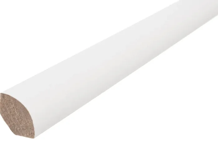 HARO Viertelstab (MDF) 14×14 mm weiß foliert (MDF)