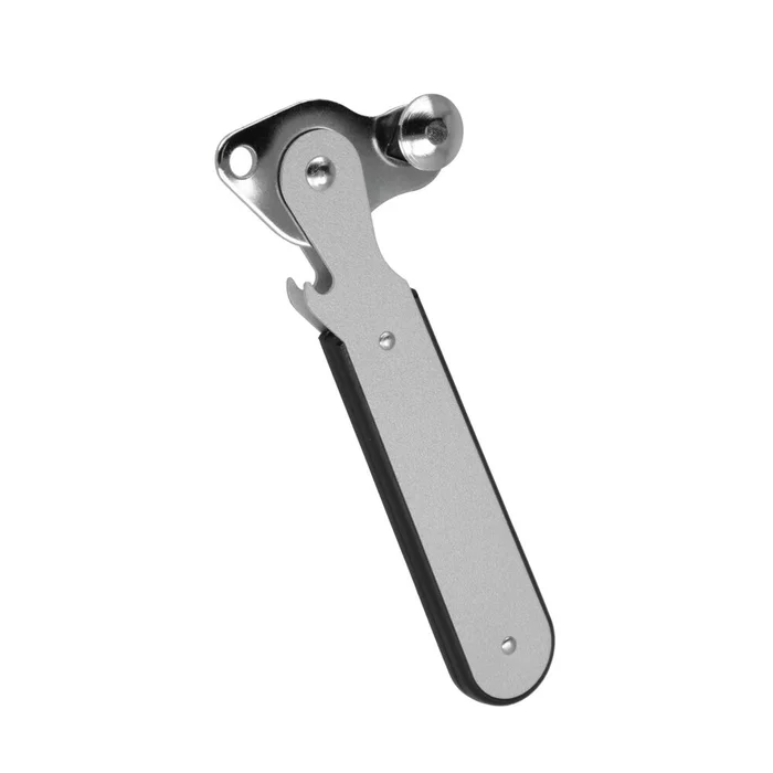 Hebeldosenöffner, vernickelt, 227 x 68 x 27 mm (schwarz/silber)