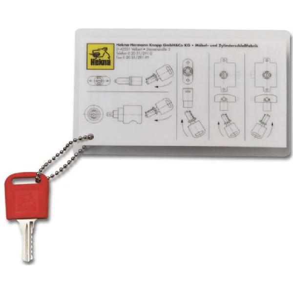 Hekna Demontageschlüssel, Trennen des Zylinder-Wechselkerns vom Zylindergehäuse