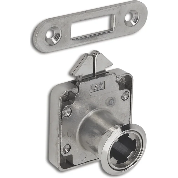 Hekna Zylinder-Rollladen Aufschraubschloss 203 F Lade, Zamak vernickelt/verzinkt