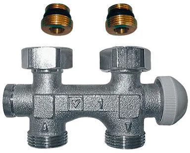 Herz 3000 Bypasskörper mit Thermostatventil DF, 1/2″x3/4″