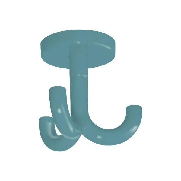 HEWI #477.90.050 55 Dreifach-Drehhaken HEWI 477.90.050 Höhe 70mm,Polyamid aquablau glänzend