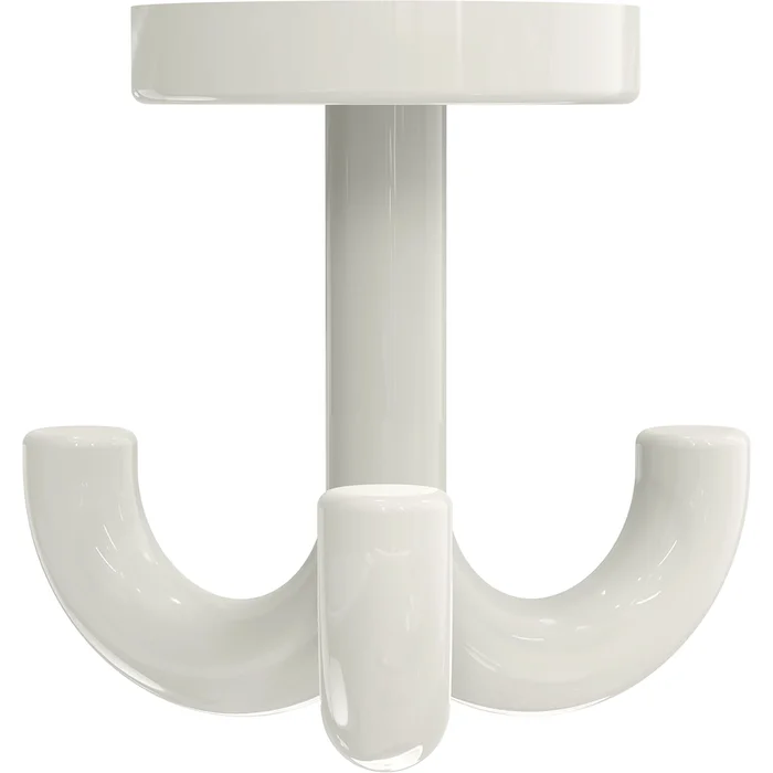 HEWI #477.90.050 99 Dreifach-Drehhaken HEWI 477.90.050 Höhe 70 mm, Polyamid reinweiß glänzend