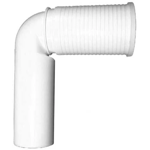 HL PE-WC-Anschlussbogen DN100, weiß