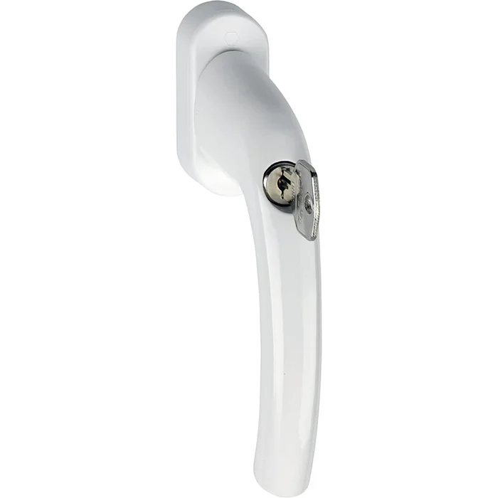 Hoppe Fenstergriff TOKYO Sperrzylinder 90° Vierkant 7x35mm weiß