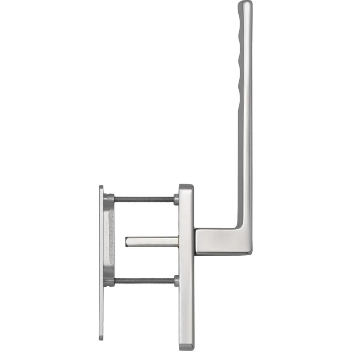 Hoppe Hebeschiebegarnitur TOULON Muschelgriff UG Länge 253,Alu Edelstahl Effekt