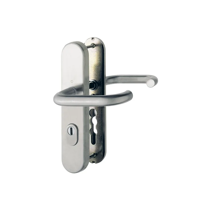 Hoppe SH-Drückergarnitur PARIS-auf LS PZ92, 77-82, SST, mit Kzs., Edelstahl