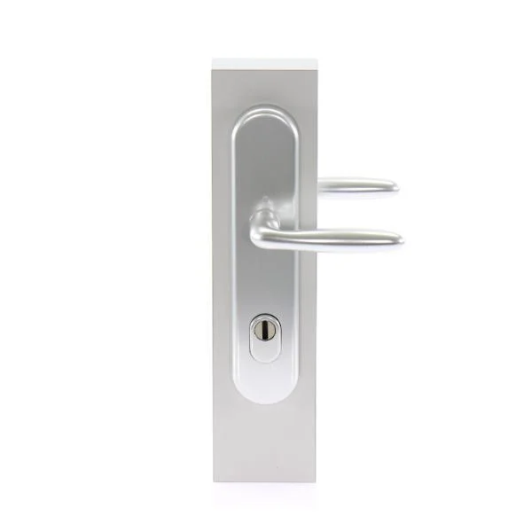 Hoppe SH-Drückergarnitur VERONA-auf LS PZ92, 67-72, mit Kzs., silber,54 x 250 x 10