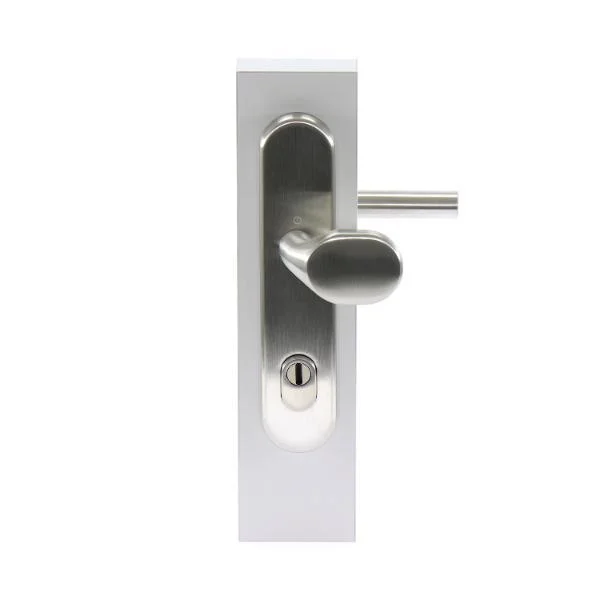 Hoppe SH-Wechselgarnitur AMSTERDAM-auf Schild PZ92, 67-72, mit Kzs., SST 8, Ed.