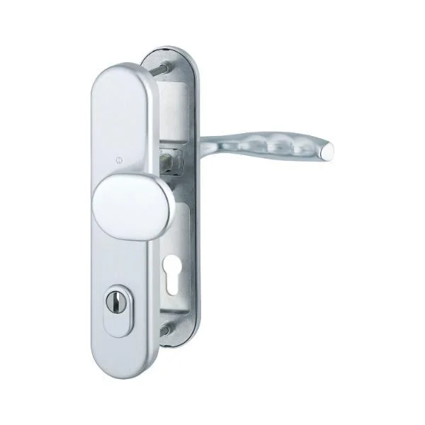 Hoppe SH-Wechselgarnitur NEW YORK-auf Schild PZ88, 62-72, Kzs., Kl2, silber