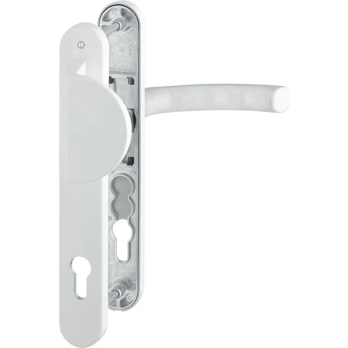 Hoppe Wechselgarnitur LIÈGE Schmalschild 36mm Griffplatte 67-72 weiß