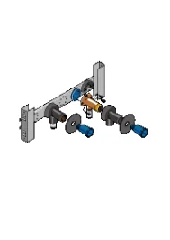 Huter Armaturen-Montage-Element HU-APA5012-G, zum Einbau im Trockenbau