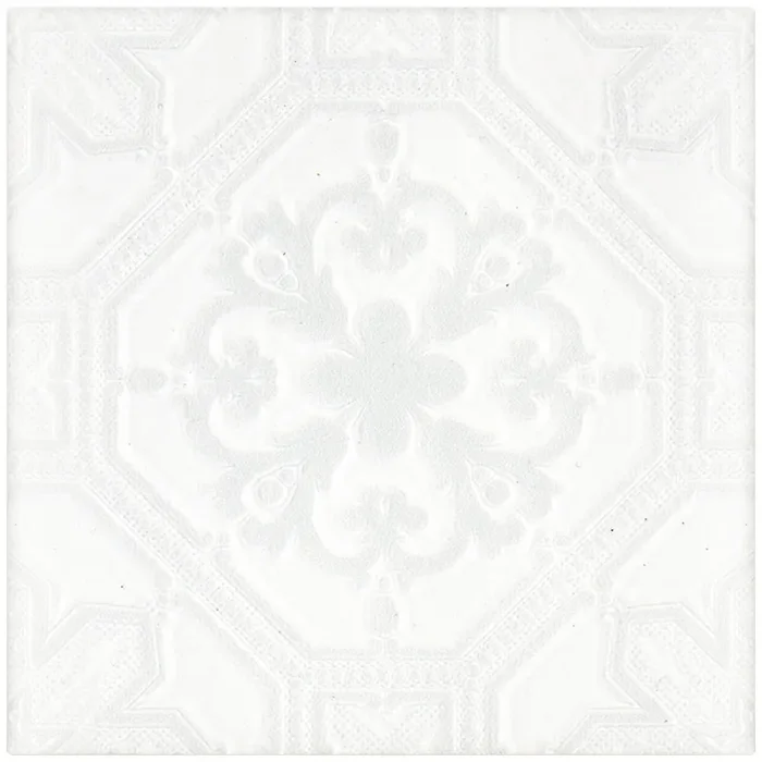 Jasba Clara Iceland White Glänzend, Strukturier Wandfliese 15×15 Art.-Nr. 432144H