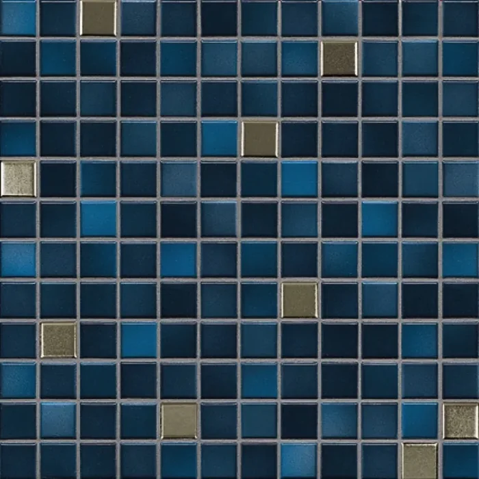 Jasba Fresh Midnight Blue Mix Glänzend Mosaikfliese 2,4×2,4 Art.-Nr. 41509