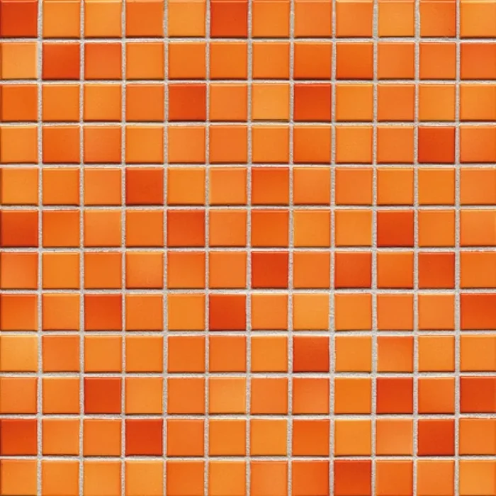 Jasba Fresh Sunsetorange Mix Glz Glänzend Mosaikfliese 2,4×2,4 Art.-Nr. 41211H