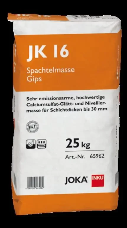 JOKA JK 16 Ausgleichsmasse, Niveliermasse, Spachtelmasse Gips 25 Kg