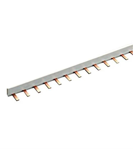 Kammschiene 1-polig, 16mm², 80A, Teilung 18mm, 1m lang