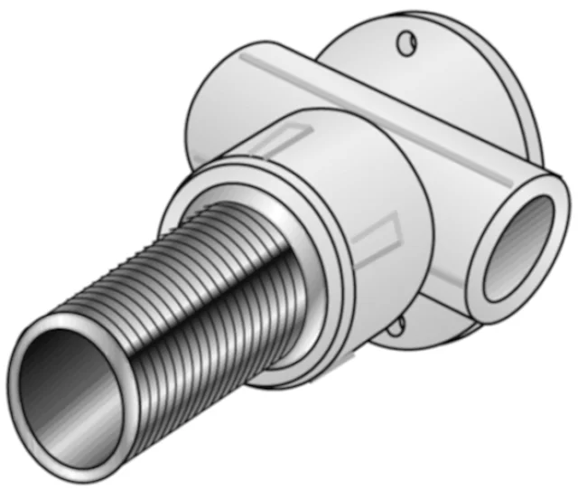 KELEN KELIT PP-RCT Hohlwandanschluss T-Stück mit Abgang mit AG