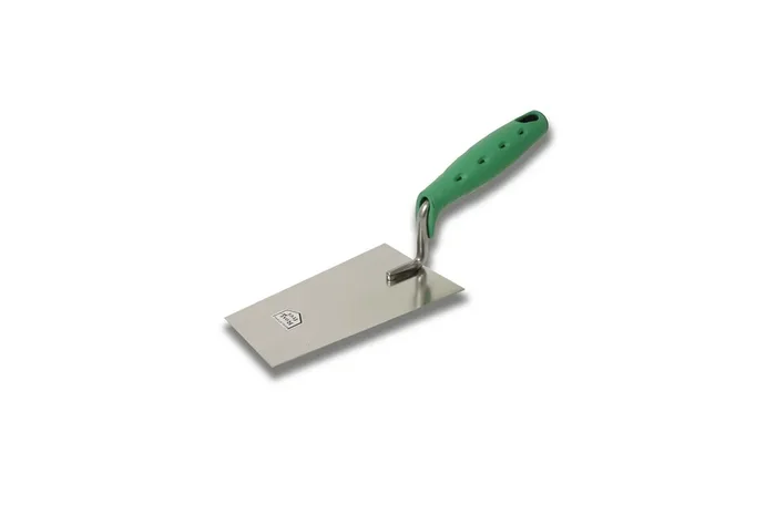 Kelle zum Anrühren von Fliesenkleber & Fugen 140mm mit ergonomischen Softgriff rostfrei Hufa