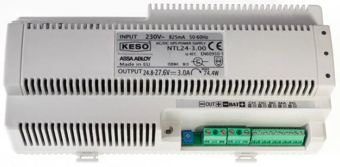 KESO Stromversorgung USV 24 V, 3 A NTL24-3.00.EXP, für Hutschienenmontage