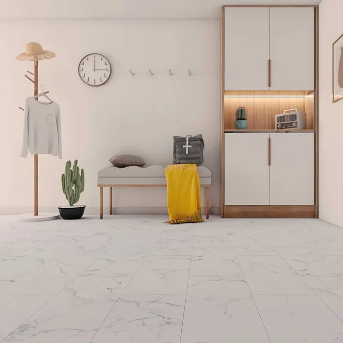 Klick-Vinyl Fliese inkl. Trittschall CHECK one 2143 Agora Marmor