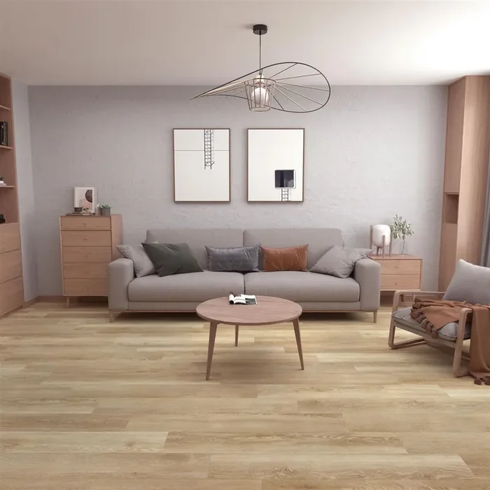 Klick-Vinyl inkl. Trittschall CHECK one Diele 2432 Weserpark Eiche