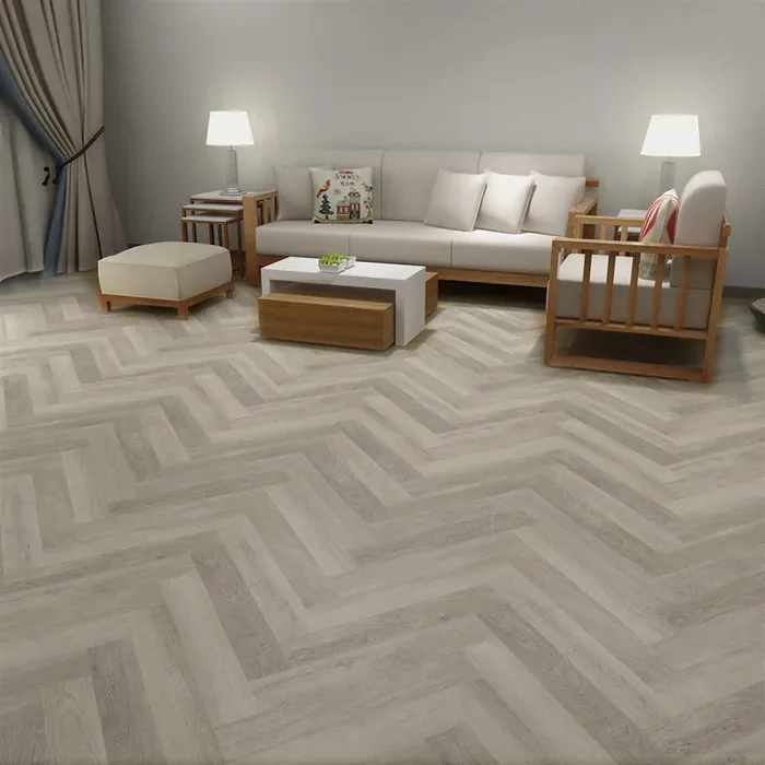 Klick-Vinyl inkl. Trittschall CHECK one Herringbone Premium 2075H Fläming Eiche