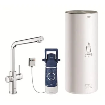 Küchenarmatur mit integriertem Wasserkocher Grohe Red LL Duo L-Pip EU Chrom